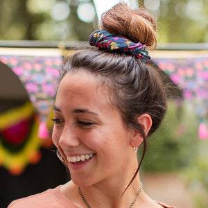 Keep your hair high and off your shoulders on hot days with our boho bandanas