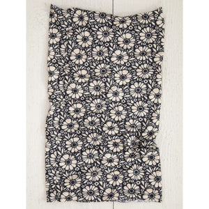 Full Boho Bandana - Black White Daisies