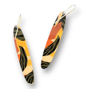 Reverse image of Safari design on Art Drop earrings