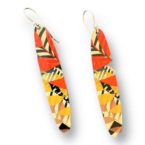 Safari design Art Drop earrings from Riley Burnett Australia