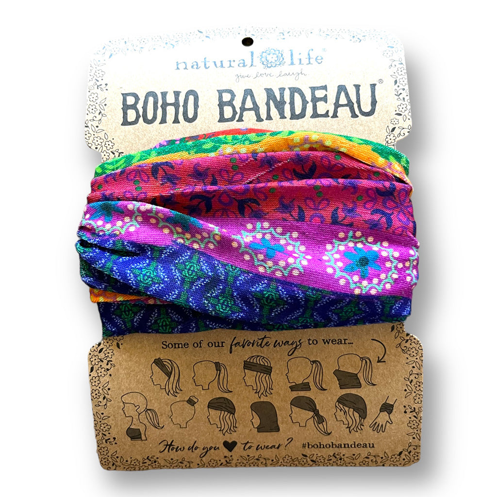 This Boho Bandana is bright and colourful