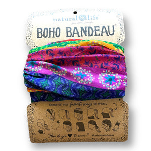 This Boho Bandana is bright and colourful