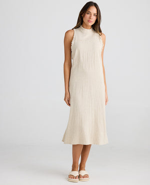 Helaina dress from Shanty in natural jacquard