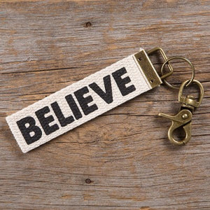 Canvas Key Chain - Believe