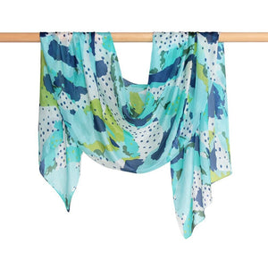 If you're a fan of the deep blue sea, then you'll love our DLUX silk scarf