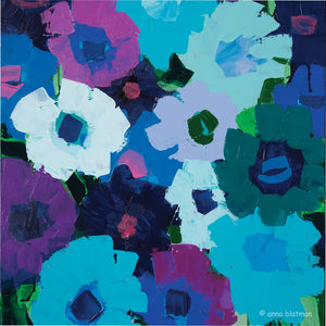 If you love blue and/or purple flowers, then you're going to love this coaster image from Australian artist Anna Blatman