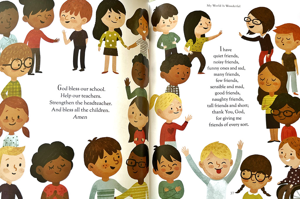 &quot;God bless our school, help our teachers, strengthen the headteacher, and bless all the children Amen&quot;