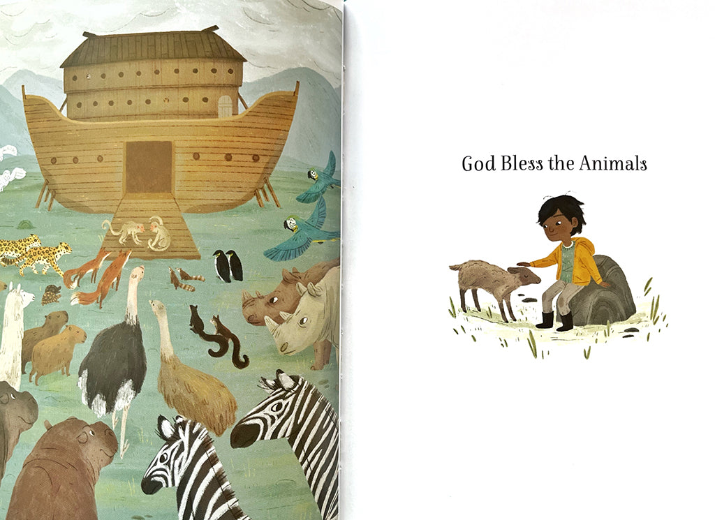 &quot;God bless the animals&quot; - teaching children to love all living things created by God in this wonder book My First Prayers