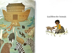 "God bless the animals" - teaching children to love all living things created by God in this wonder book My First Prayers