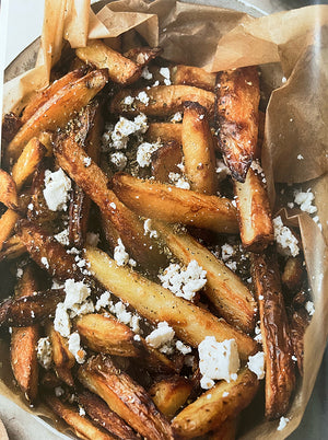 Shallow fried potatoes with rosemary and sumac in Ottolenghi's book 'Simple'