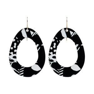 Art Hoop earrings with Nights of Eden design by Australian artist Jenny Riley