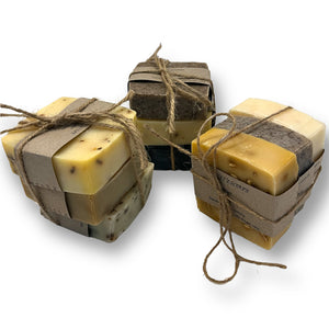 Set of three natural soaps hand made by White Soaps