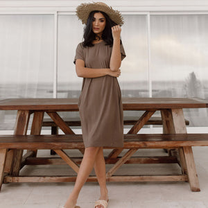 The bamboo Nicks Tee dress is a super relaxed Summer dress for all occasions